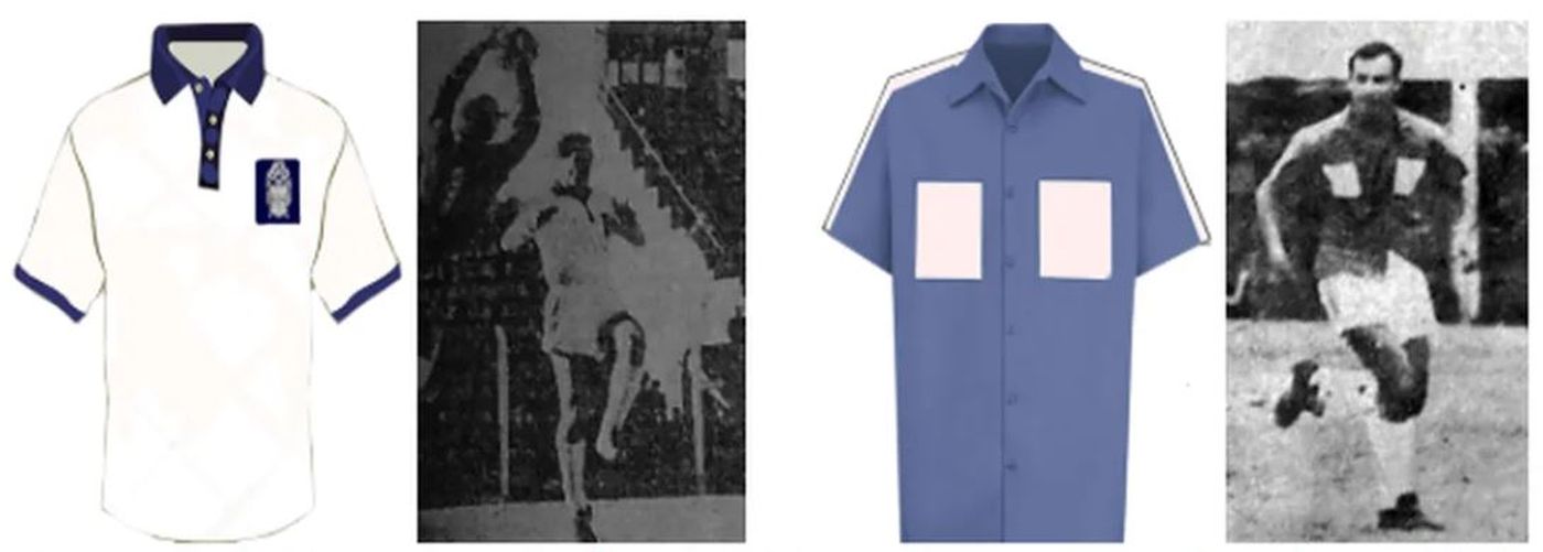 La camiseta de Gimnasia en 1962, se usó un solo partido