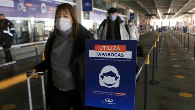 levantaran todos los cupos para los pasajeros que regresan en avion a la argentina