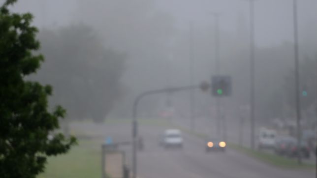 la plata otra vez en advertencia violeta por la niebla y la baja visibilidad para conducir