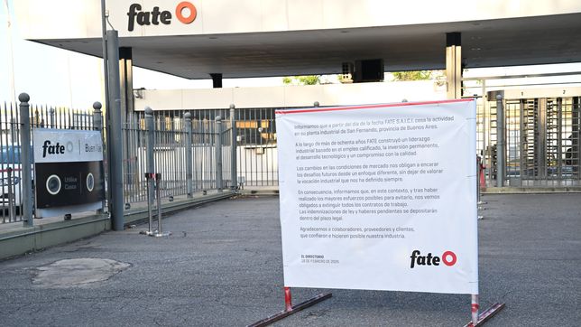 la provincia pidio una reunion urgente entre los duenos de fate y los trabajadores despedidos