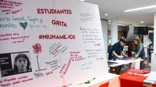 las chicas del pincha se sumaron a la campana contra la violencia de genero