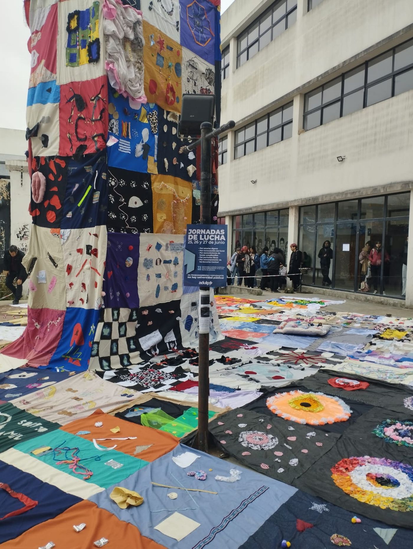 La intervención artísitca realizada en la facultad de Artes