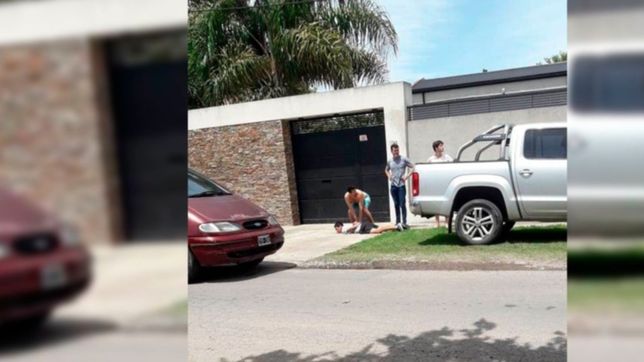 vecinos de villa castells atraparon a un motochorro en pleno intento de asalto