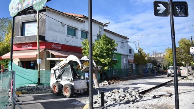 veredas, rampas y luces led: asi avanzan las obras en los centros comerciales de la plata