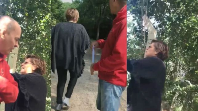 video: los insultos de un vecino sacado contra la delegada de villa elisa