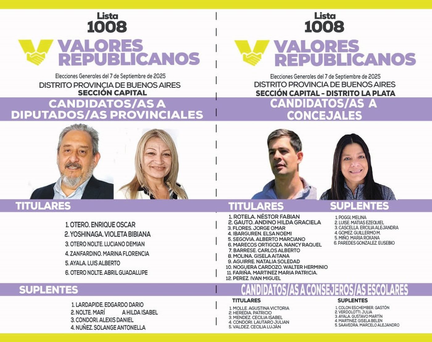 La boleta de Valores Republicanos La boleta de Valores Republicanos