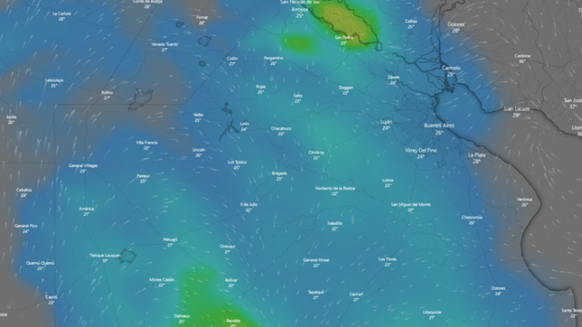 ano nuevo pasado por agua: ¿a que hora empezaria a llover en la plata?