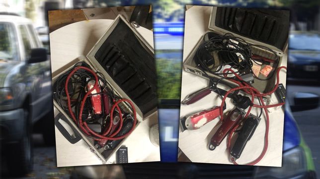 robaron en barrio hipodromo y los atraparon con varias maquinas de cortar el pelo