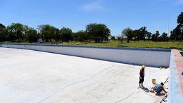 todas las fotos del avance de la obra en la pileta de estancia chica