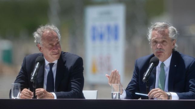 alberto fernandez inauguro la obra en la central termica de ensenada