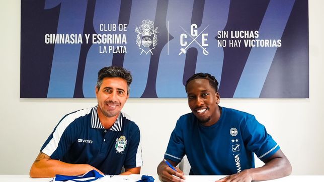 hurtado firmo su contrato con gimnasia y se hizo oficial su llegada