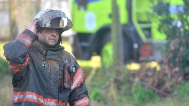 navidad al borde de la tragedia: un hombre sufrio quemaduras al incendiarse su casa