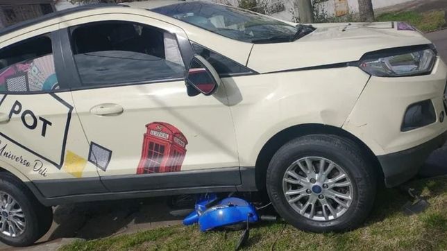 tragico accidente en la plata: una motociclista choco con una camioneta y murio