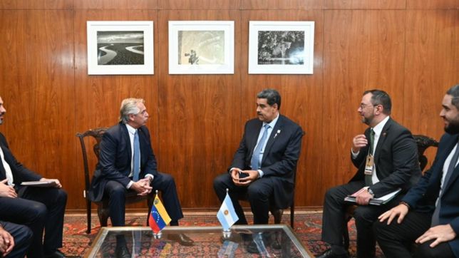 fernandez participo de un encuentro convocado por lula y mantuvo una reunion con maduro