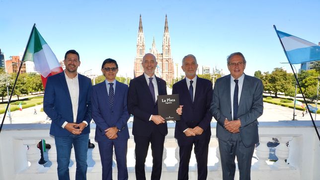 alak se reunio con el embajador de italia para fortalecer vinculos con la plata