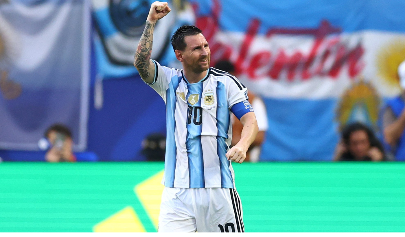 Messi festejo Argentina Cabo Verde