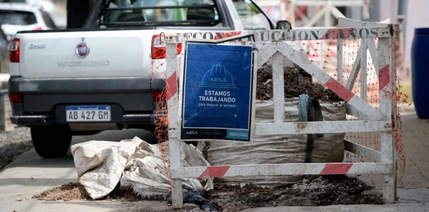 Obras de ABSA trabajos agua