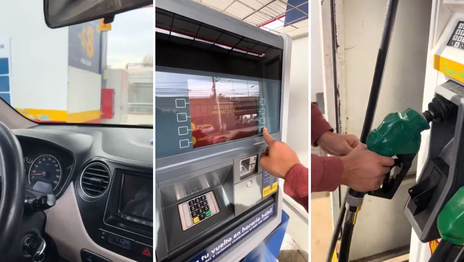 Un influencer explicó paso a paso cómo cargar combustible con el sistema de autodespacho