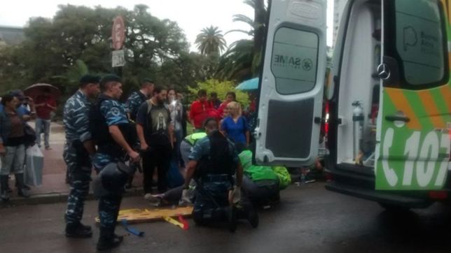 no hay rastros del conductor que atropello y huyo frente a la gobernacion