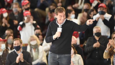 Acto cierre de campaña de Santilli y Garro