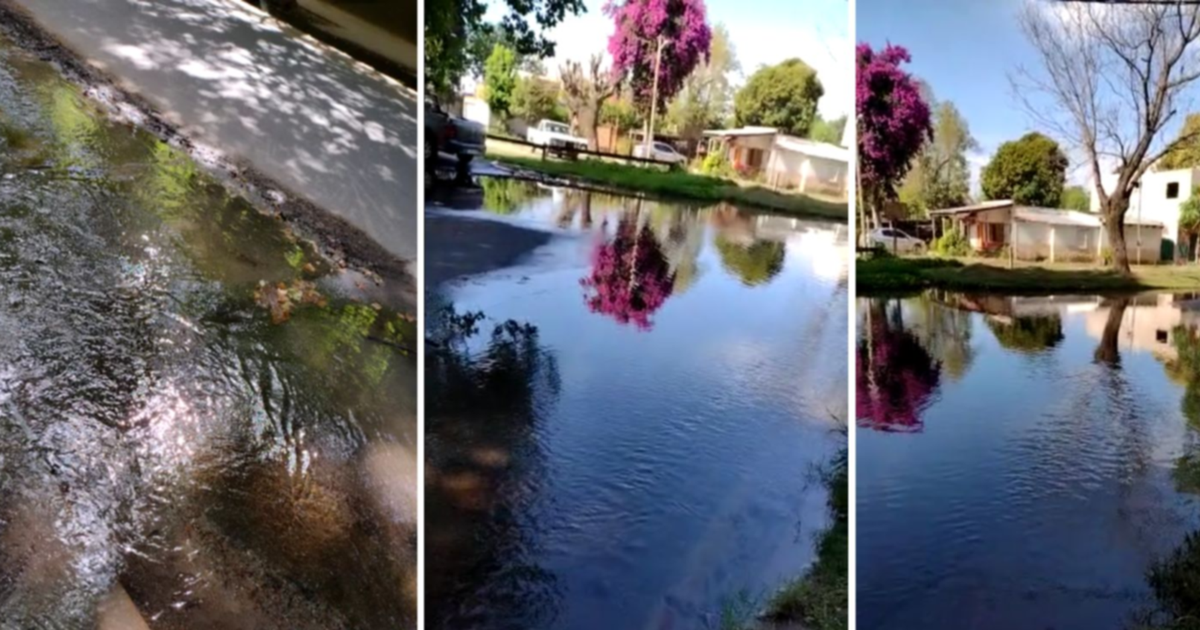Vecinos reclaman por una pérdida de agua que desperdicia miles de ...