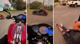 un motociclista grababa su viaje por las calles de la plata y capto un impactante choque un motociclista grababa su viaje por las calles de la plata y capto un impactante choque