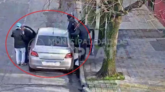 video: asaltaron a un abuelo a plena luz del dia en tolosa y se llevaron su auto