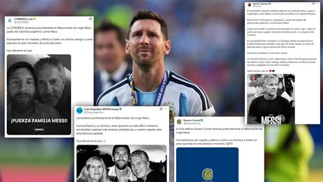 El mundo del fútbol y el deporte saludó a Lionel Messi y despidió a su padre