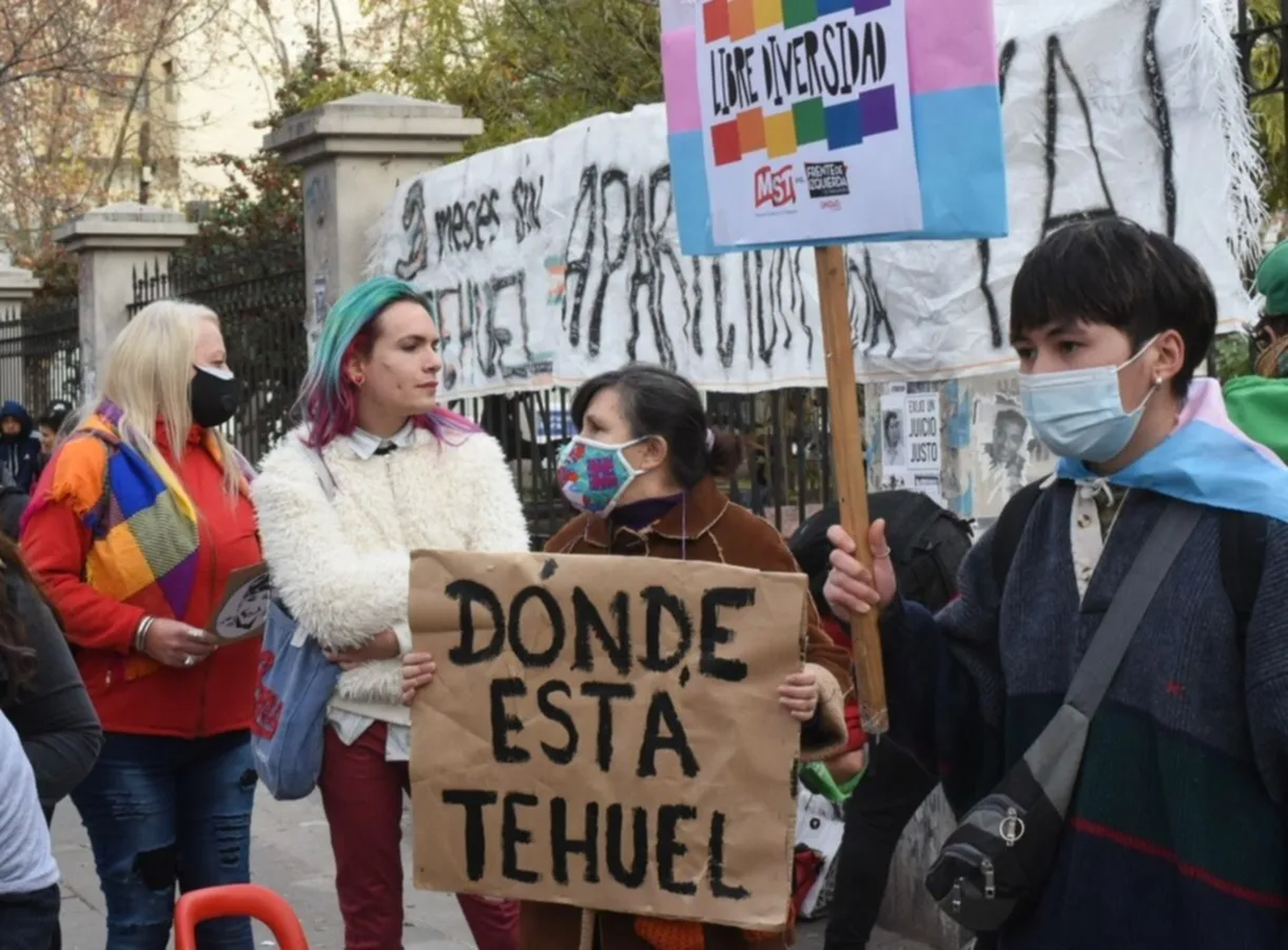 Una manifestación por Tehuel en las fiscalías de La Plata