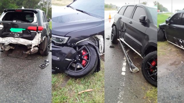 todas las fotos: asi quedo la camioneta de jorge broun tras el fuerte accidente