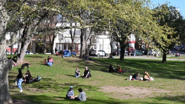 fin de semana agradable y a pleno sol en la plata