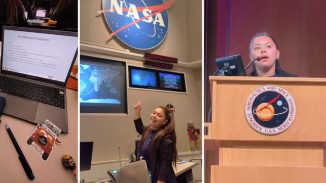 estudio, trabajo en equipo y discurso: los dias de una estudiante ensenadense en la nasa
