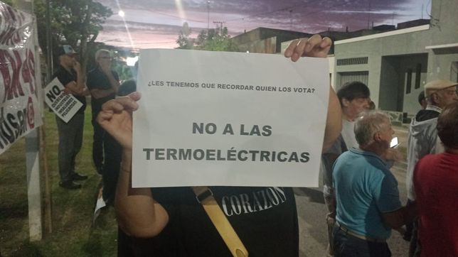 vecinos se oponen a la instalacion de una termoelectrica y exigen una audiencia publica