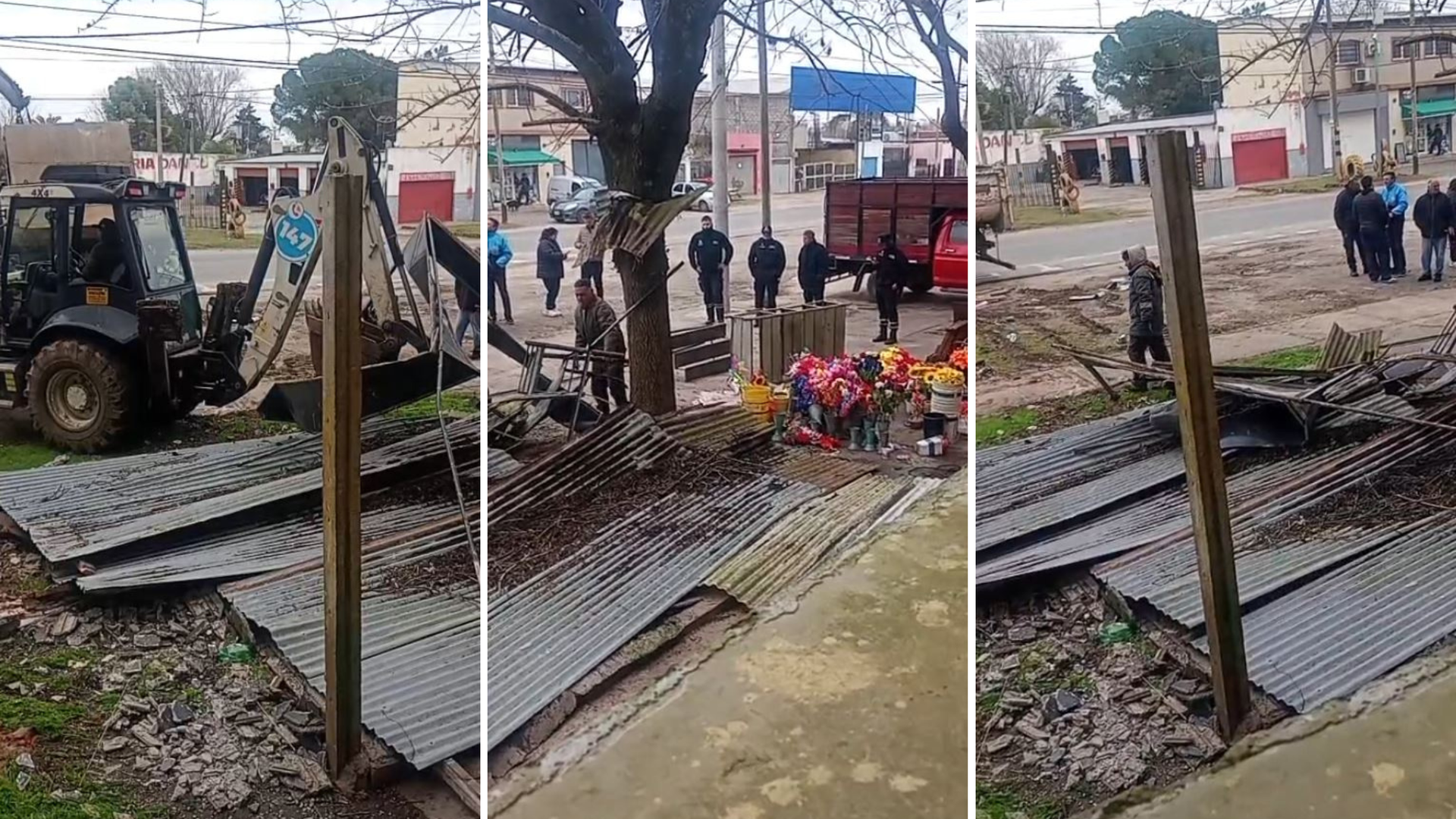 La Municipalidad desmanteló un puesto de flores frente al Cementerio de La Plata por varias irregularidades