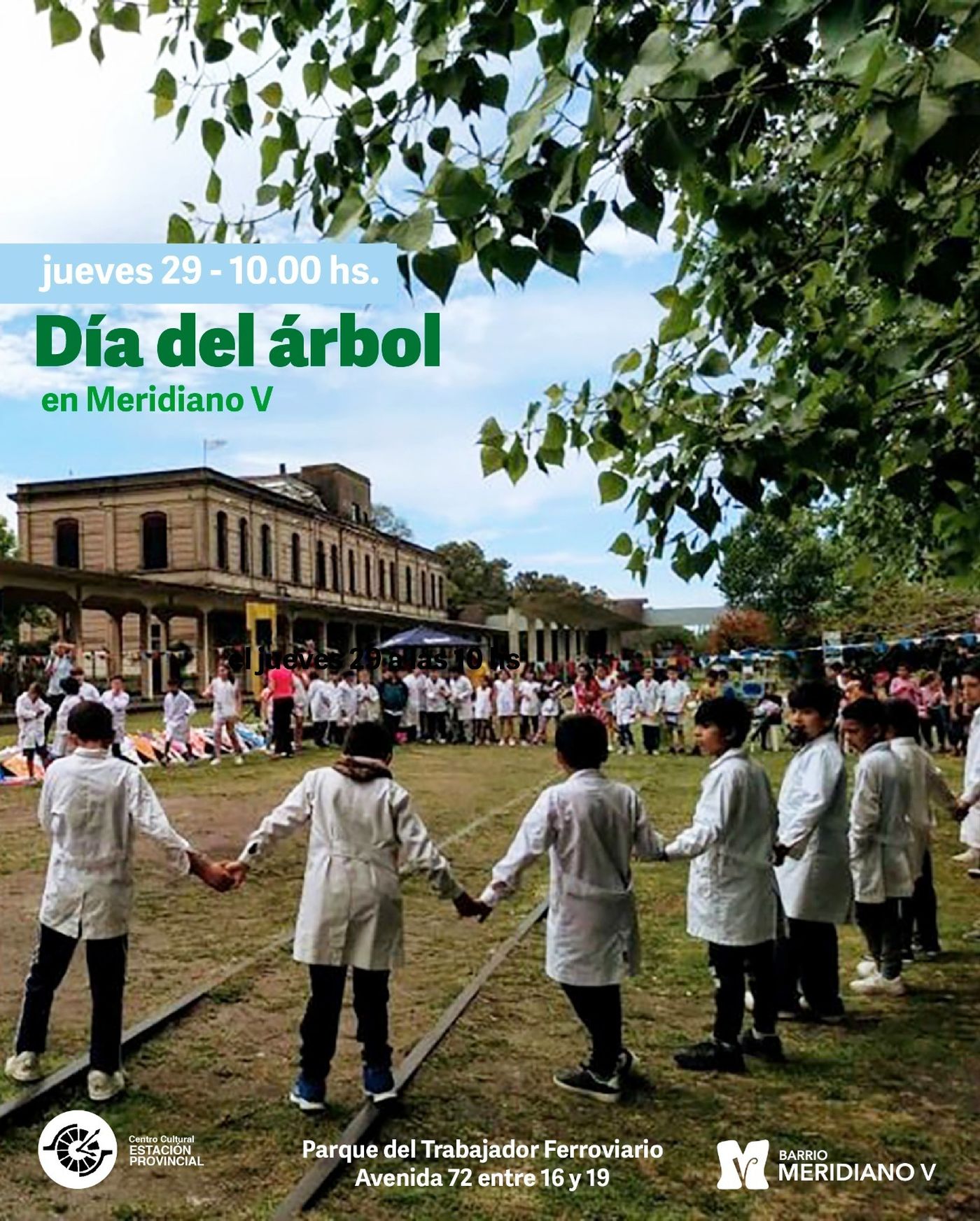Este jueves 29 de agosto a las 10 se celebrará el Día del Árbol en Meridiano V.