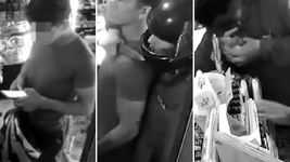 con un cuchillo en el cuello y a plena luz, dos motochorros asaltaron a un joven en un kiosco de la plata con un cuchillo en el cuello y a plena luz, dos motochorros asaltaron a un joven en un kiosco de la plata
