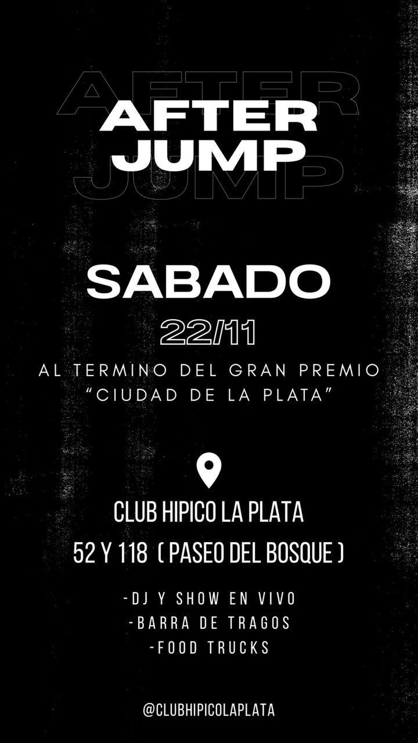 Después de la competencia habrá Dj, barra de tragos, food trucks y más