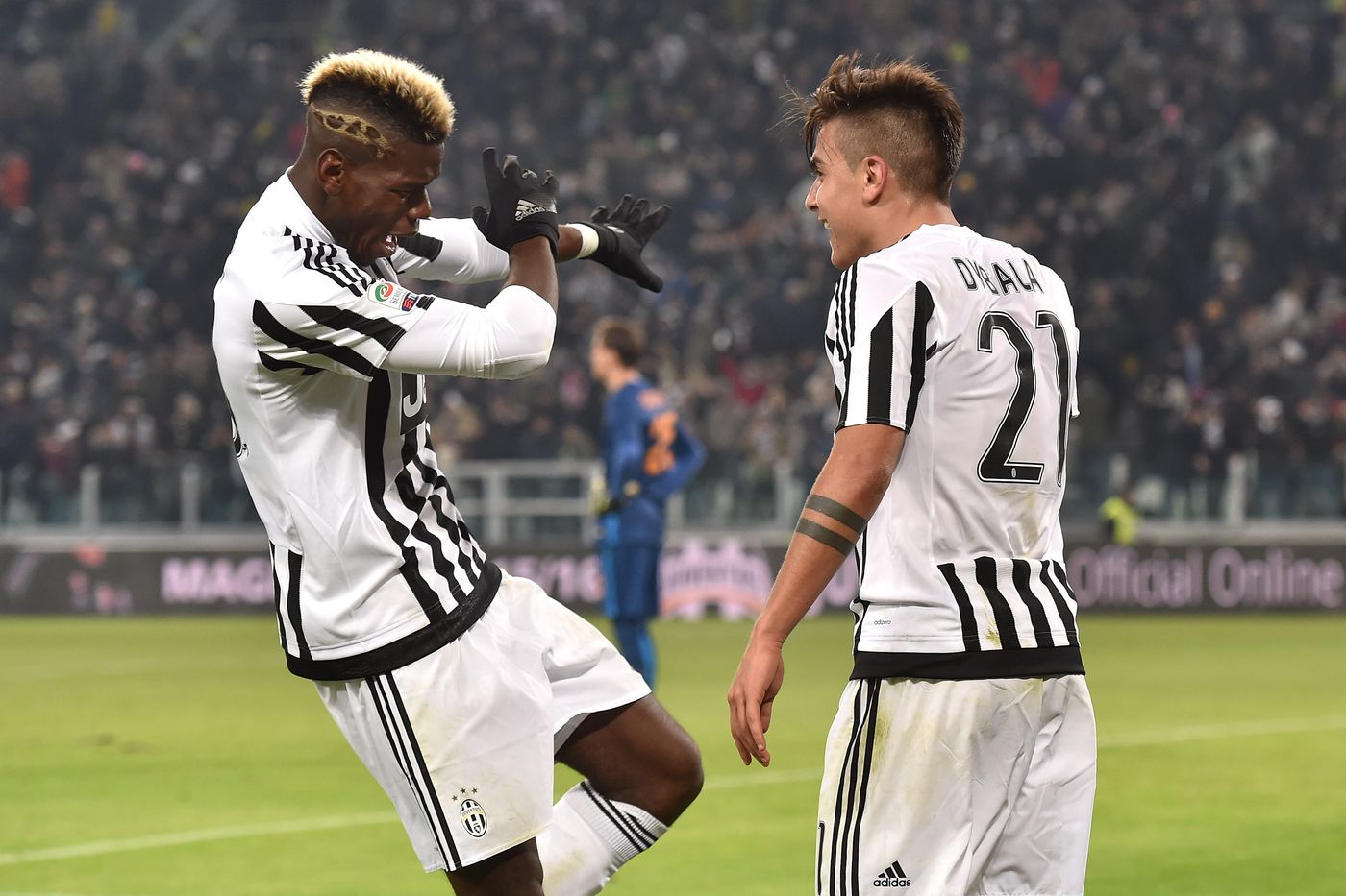 Paul Pogba y Paulo Dybala cuando vestían la camiseta de la Juventus.