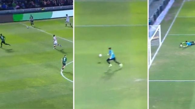 video: el insolito blooper que termino en un gol en contra a un exarquero de gimnasia