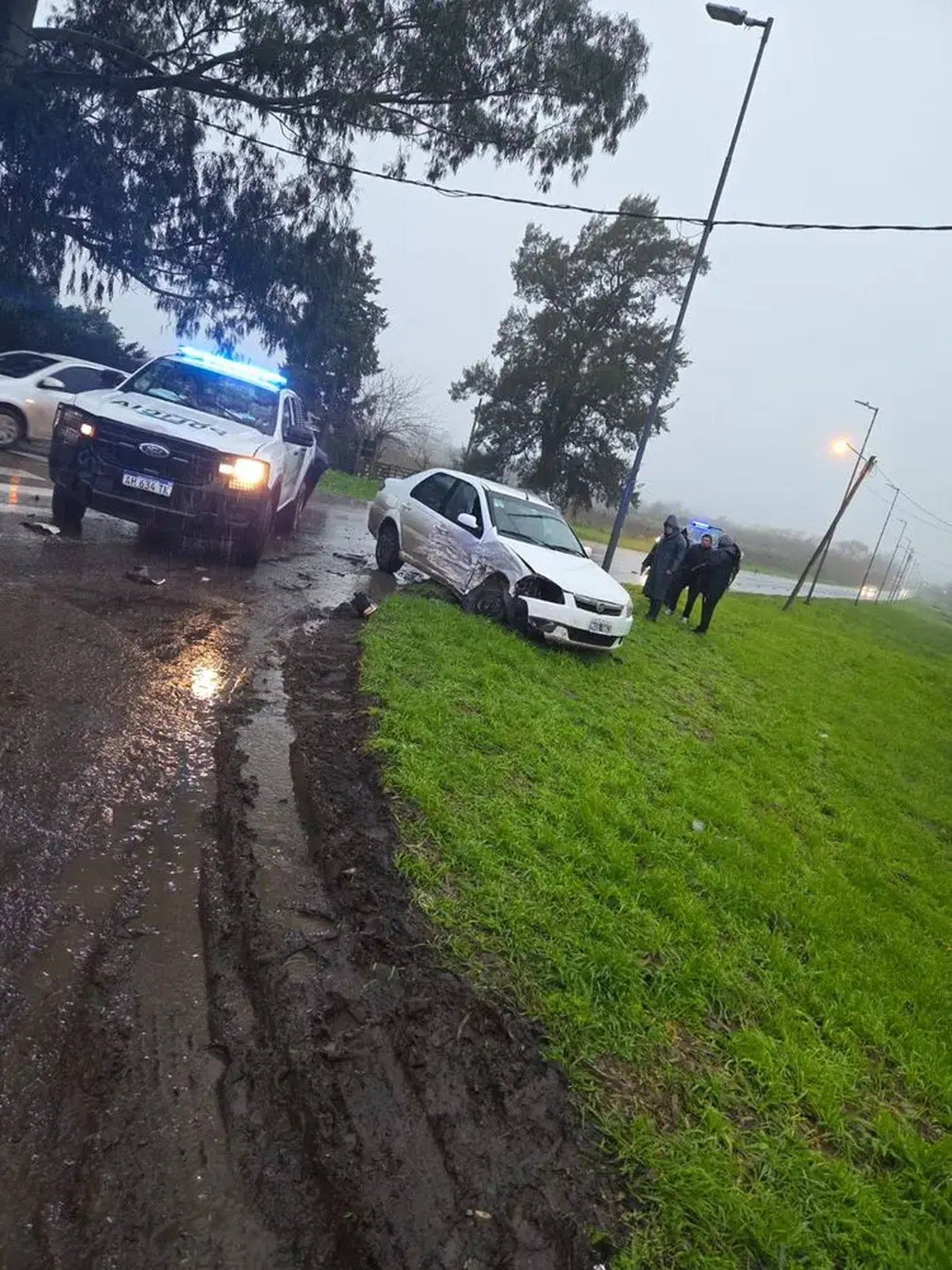 As&iacute; qued&oacute; uno de los autos involucrados en el choque de Arana
