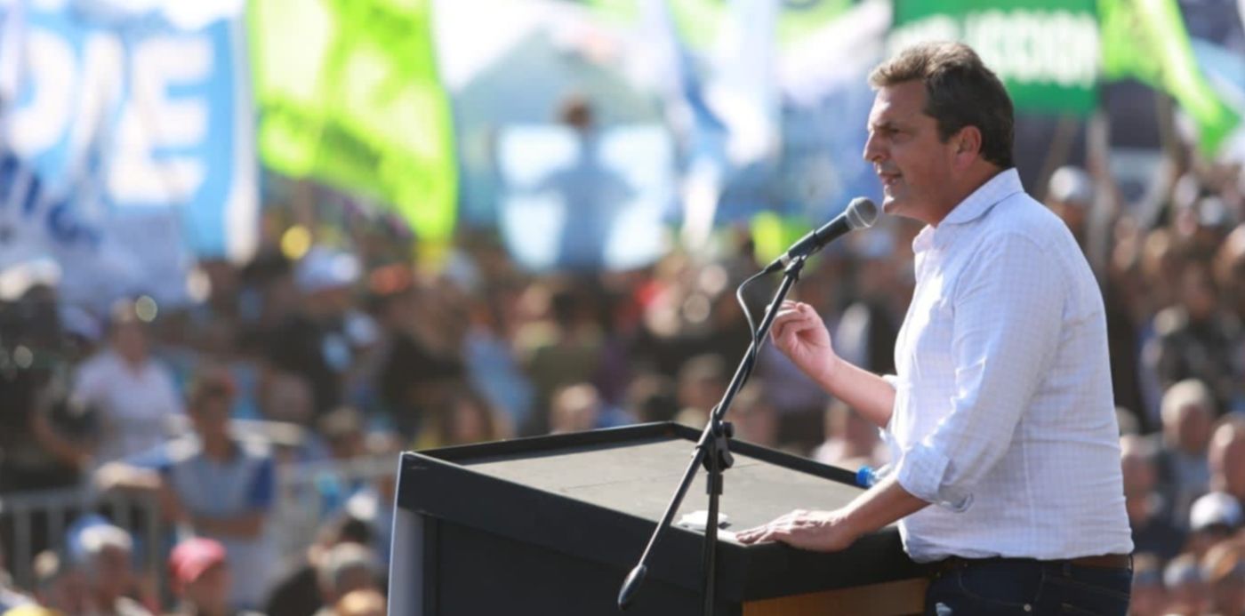 Sergio Massa encabezará el acto de este miércoles en Ensenada