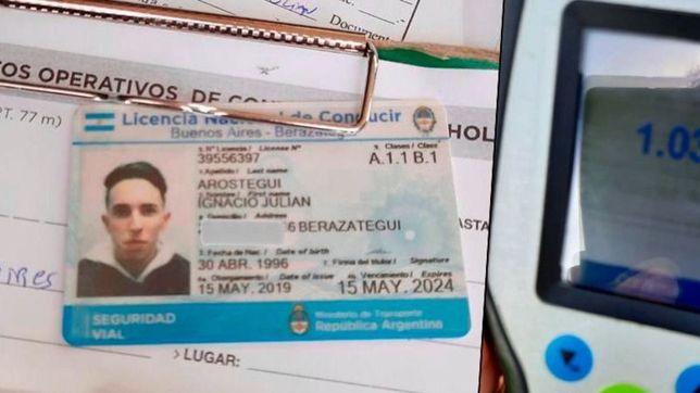 le sacaron el carnet de conducir al joven que filmo su propio choque