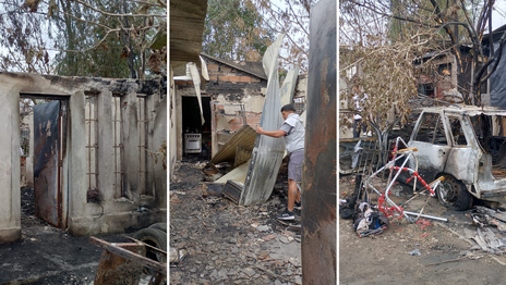El fuego arrasó con tres casas en La Plata, una familia quedó viviendo en un auto y buscan ayuda El fuego arrasó con tres casas en La Plata, una familia quedó viviendo en un auto y buscan ayuda