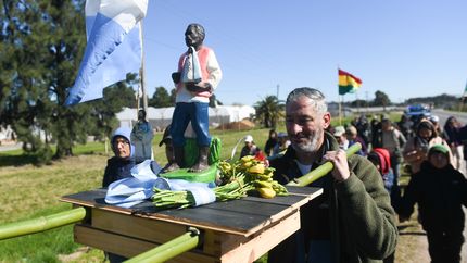 Productores del cordón frutihortícola peregrinaron por Ruta 36 y reclamaron medidas