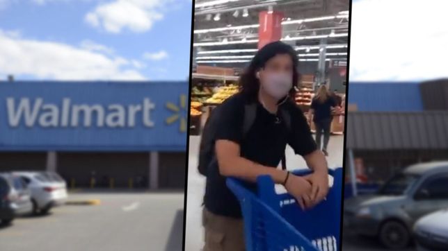 una chica denuncio a un hombre por abuso en walmart y lo escracho adentro del local