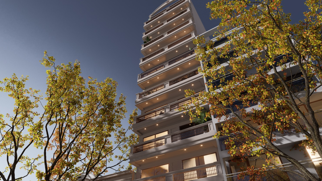 Avanza una nueva torre que es un homenaje a la elegancia europea en el corazón platense