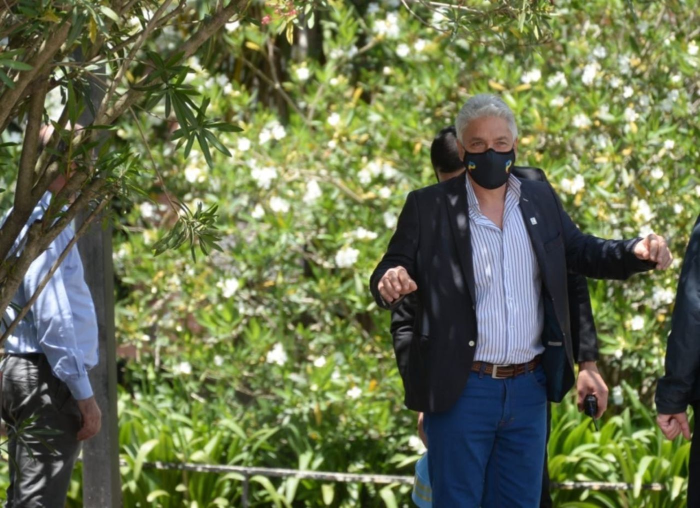 almuerzo de intendentes de Juntos por el Cambio Julio Garro en el club San Luis - almuerzo de intendentes de Juntos por el Cambio en el club San Luis de La Plata