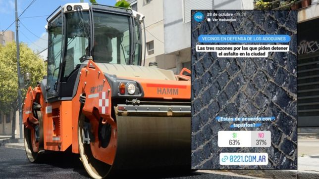 el 63% de los platenses quiere que se asfalten las calles con adoquines