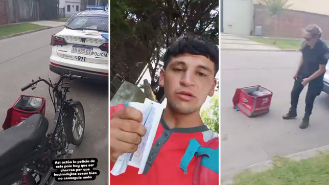 un repartidor estallo en las redes luego de que le secuestraran la moto por falta de papeles