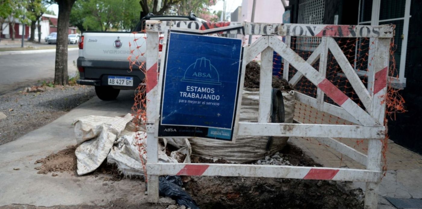 Obras de ABSA trabajos agua